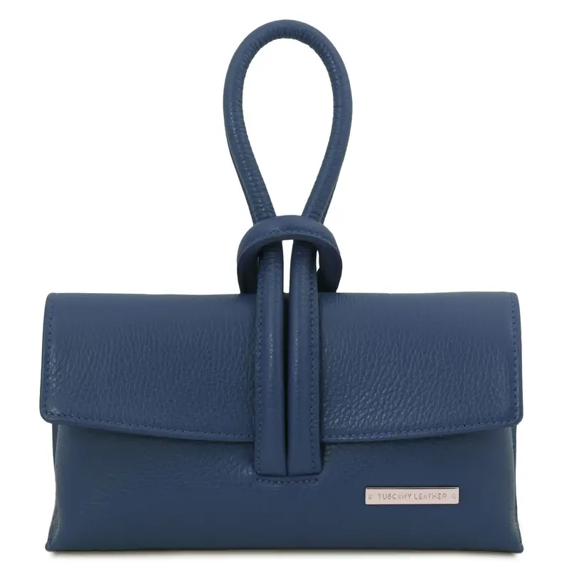 Tuscany Leather Pochette Blu 1414317