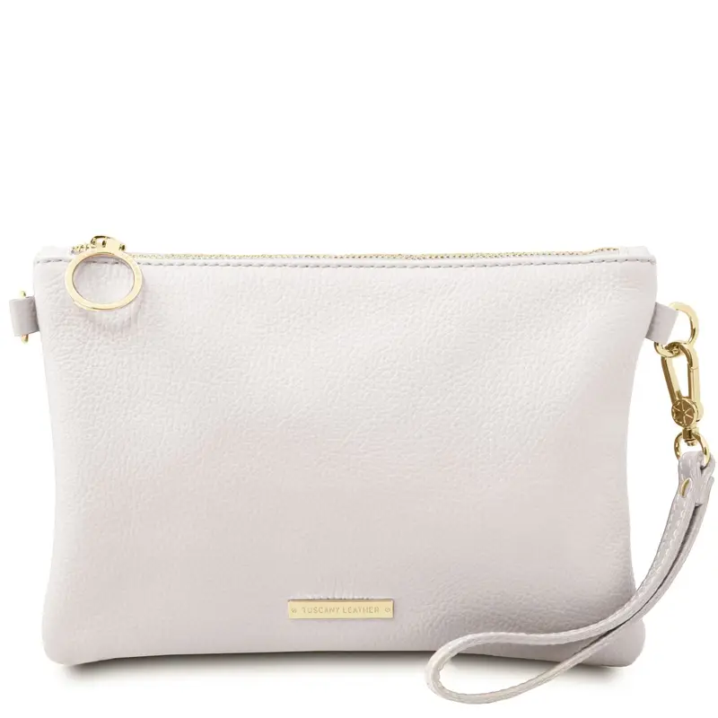 Tuscany Leather Pochette Bianco 1414274