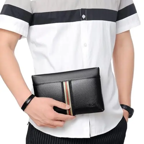 A-QMZL Pochette Uomo Nero 3390547 miniatura 2