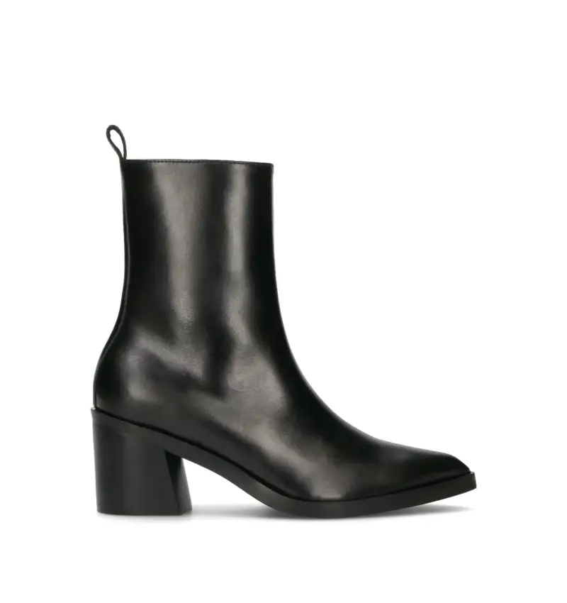 Tronchetto donna nero in pelle Vario