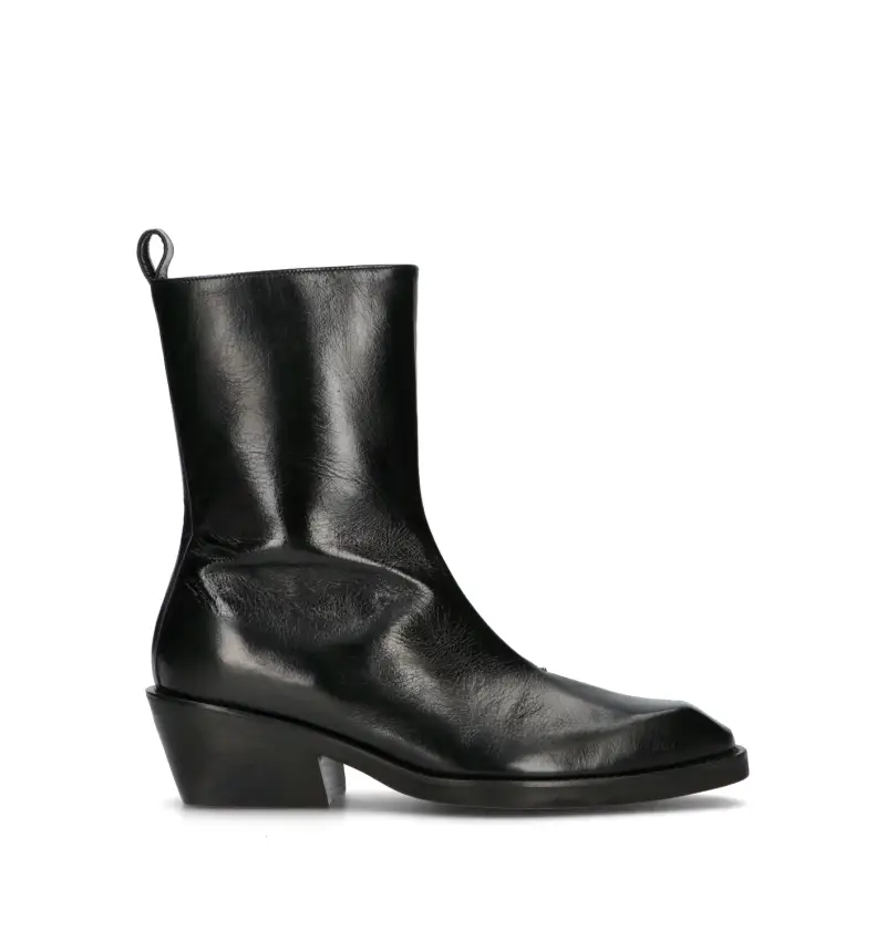 Tronchetto donna nero in pelle Vario