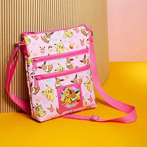 Pokemon Borsetta Bambina Borsa Tracolla Ragazza Rosa Accessori Originali Idee Regali Bambine miniatura 2