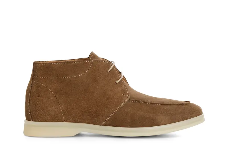 polacchini in pelle scamosciata marrone 40