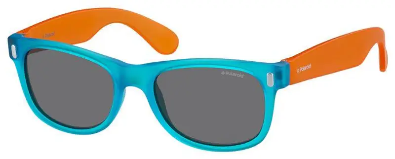 Polaroid Bambino P0115 89T/Y2 Occhiali da sole Plastica Blu Grigio Squadrata Normale