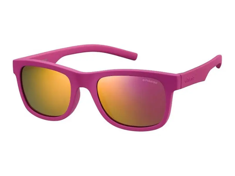 Polaroid Bambino PLD 8020/S CYQ/AI Occhiali da sole Plastica Rosa  Squadrata Polarizzata