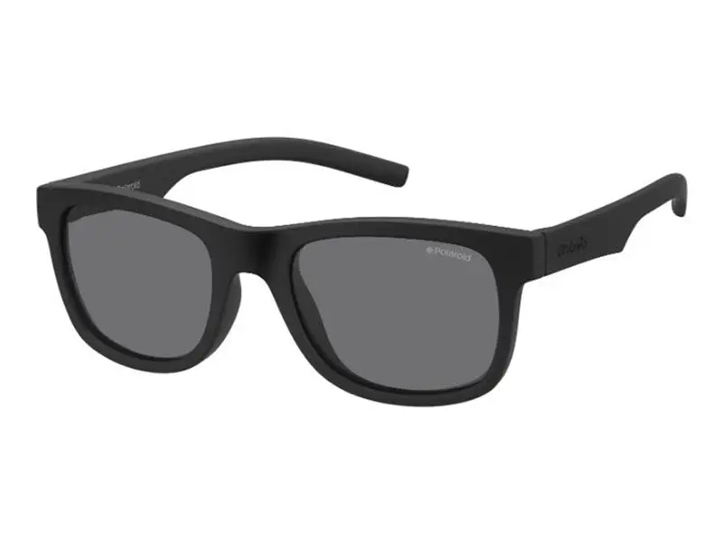 Polaroid Bambino PLD 8020/S YYV/Y2 Occhiali da sole Plastica Nero  Squadrata Polarizzata