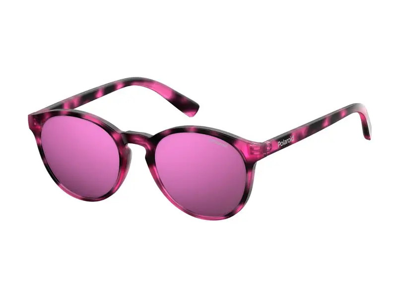 Polaroid Bambino PLD 8024/S C4B/AI Occhiali da sole Plastica Havana  Rotonda Polarizzata