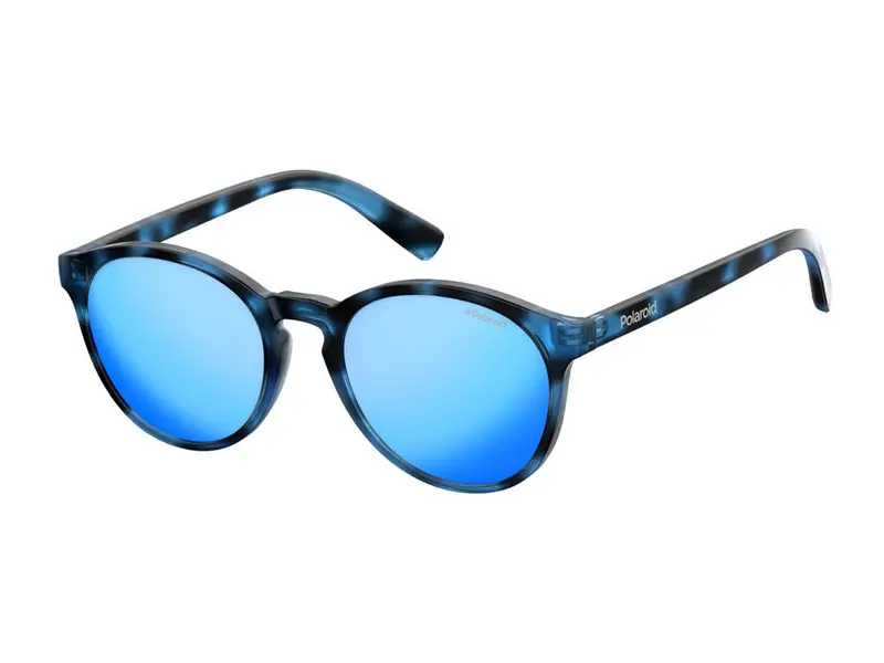 Polaroid Bambino PLD 8024/S JBW/5X Occhiali da sole Plastica Havana  Rotonda Polarizzata