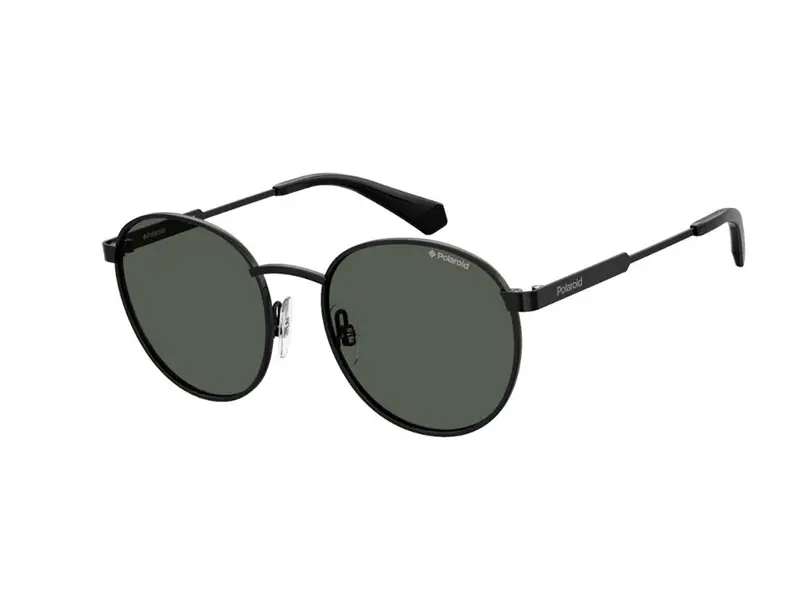Polaroid Bambino PLD 8039/S 807/M9 Occhiali da sole Metallo Nero Grigio Pantos Polarizzata