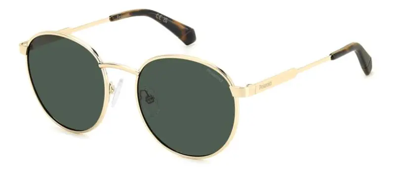 Polaroid Bambino PLD 8039/S PEF/UC Occhiali da sole Metallo Oro Verde Pantos Polarizzata