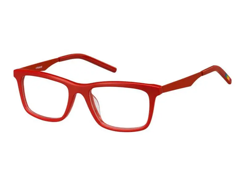 Polaroid Bambino PLD D804 ING/16 Montature da vista Plastica Rosso  Squadrata