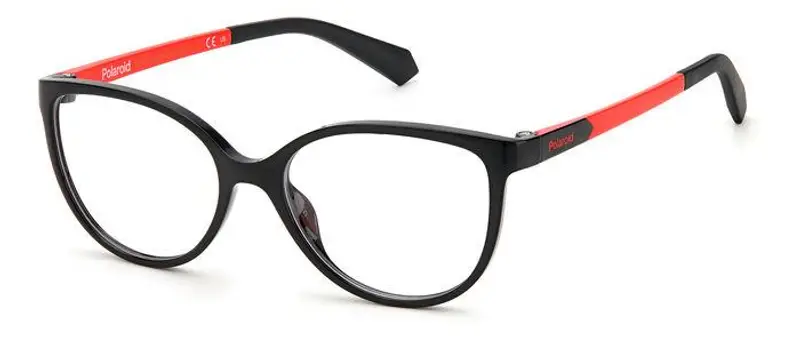 Polaroid Bambino PLD D825 8LZ Montature da vista Eco-poliammide Nero  Cat Eye