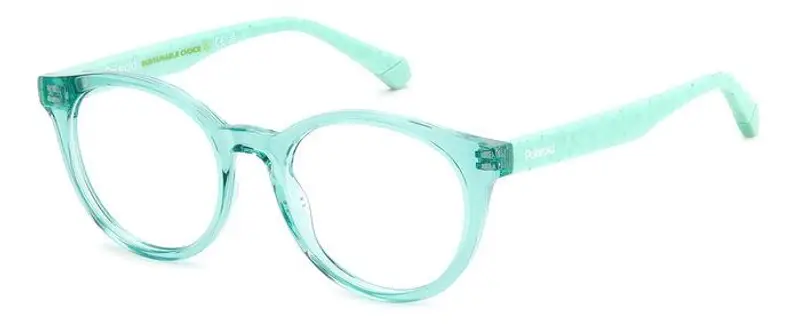 Polaroid Bambino PLD D831 WK2 Montature da vista Plastica Azzurro acqua  Rotonda