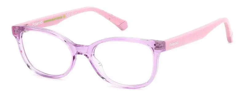 Polaroid Bambino PLD D833 789 Montature da vista Plastica Lilla  Cat Eye