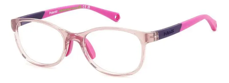 Polaroid Bambino PLD D834 35J Montature da vista Plastica Rosa  Squadrata