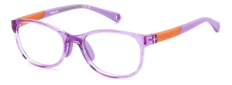 Polaroid Bambino PLD D834 789 Montature da vista Plastica Lilla Squadrata