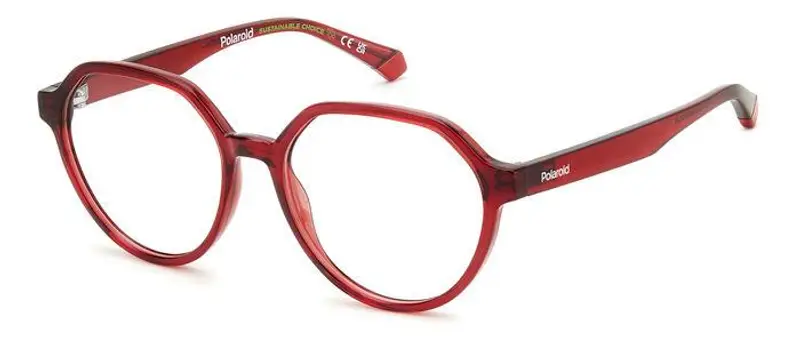 Polaroid Bambino PLD D837 C9A Montature da vista Bio Poliammide Rosso  Rotonda