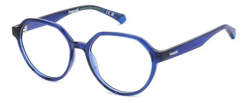 Polaroid Bambino PLD D837 PJP Montature da vista Bio Poliammide Blu  Rotonda