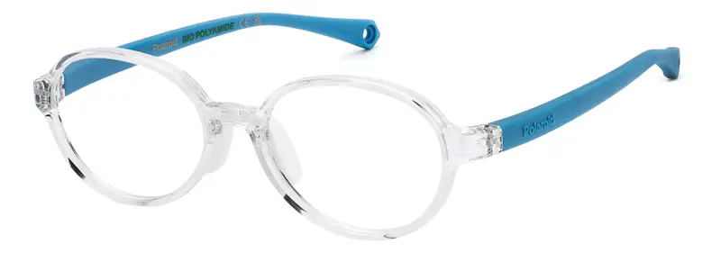 Polaroid Bambino PLD D840 900 Montature da vista Eco-poliammide Trasparente  Rotonda Normale