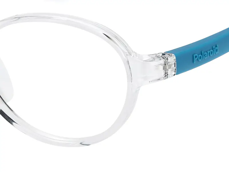 Polaroid Bambino PLD D840 900 Montature da vista Eco-poliammide Trasparente Rotonda Normale miniatura 3