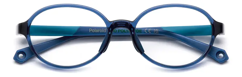 Polaroid Bambino PLD D840 PJP Montature da vista Eco-poliammide Blu Rotonda Normale miniatura 2