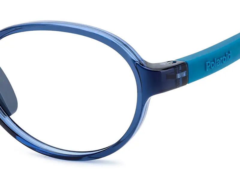 Polaroid Bambino PLD D840 PJP Montature da vista Eco-poliammide Blu Rotonda Normale miniatura 3