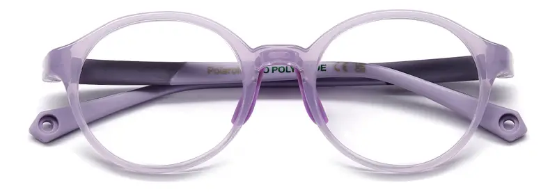 Polaroid Bambino PLD D841 789 Montature da vista Eco-poliammide Viola Rotonda Normale miniatura 2