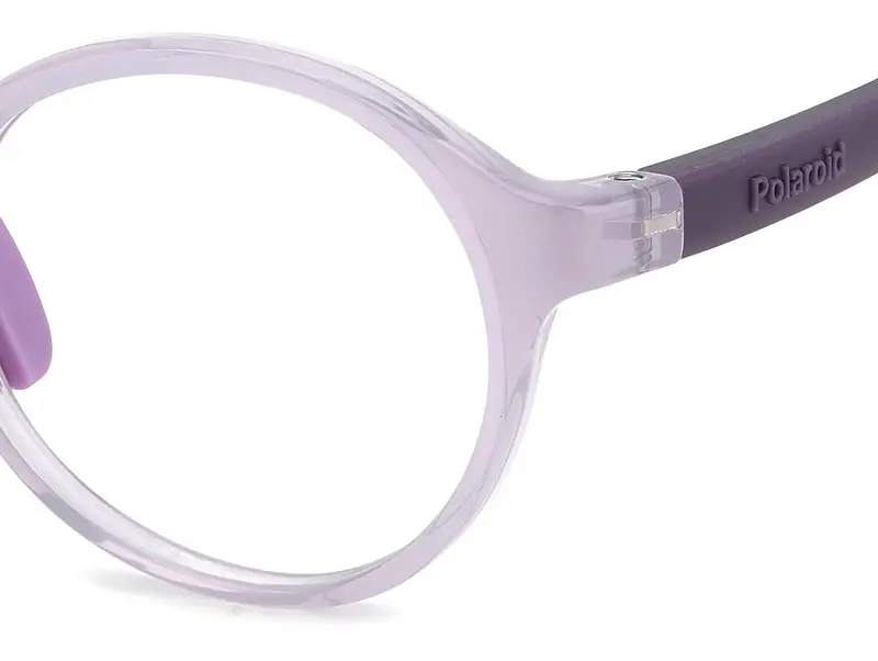 Polaroid Bambino PLD D841 789 Montature da vista Eco-poliammide Viola Rotonda Normale miniatura 3