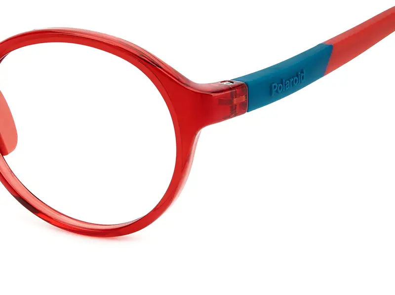 Polaroid Bambino PLD D841 C9A Montature da vista Eco-poliammide Rosso Rotonda Normale miniatura 3