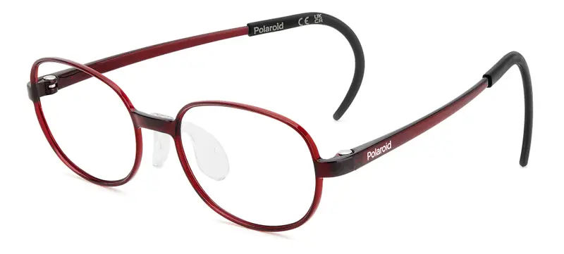Polaroid Bambino PLD D843 C9A Montature da vista Polyamide Rosso  Squadrata Normale