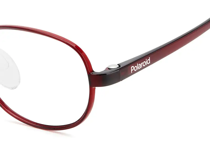 Polaroid Bambino PLD D843 C9A Montature da vista Polyamide Rosso Squadrata Normale miniatura 3