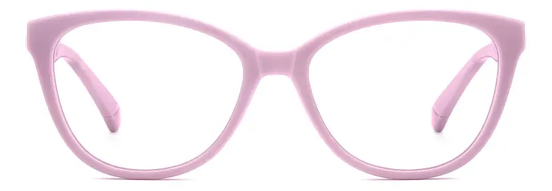 Bambino PLD D847 35J Montature da vista Eco-poliammide Rosa Cat Eye Normale miniatura 2