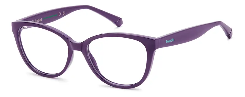 Bambino PLD D847 B3V Montature da vista Eco-poliammide Viola Cat Eye Normale