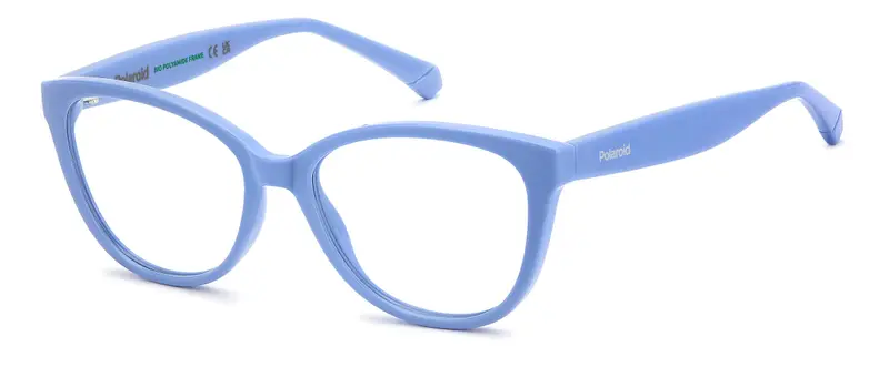 Bambino PLD D847 MVU Montature da vista Eco-poliammide Azzurro Cat Eye Normale
