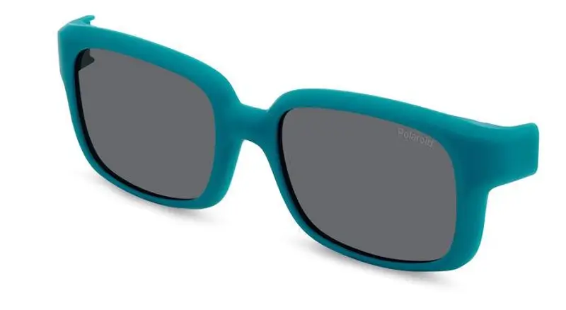 Polaroid Bambino PLD K005 CL-ON DLD/M9 Clip on Plastica Verde Grigio Squadrata Polarizzata
