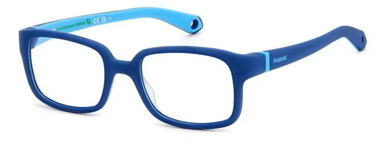 Polaroid Bambino PLD K005 FLL Montature da vista Plastica Blu  Squadrata