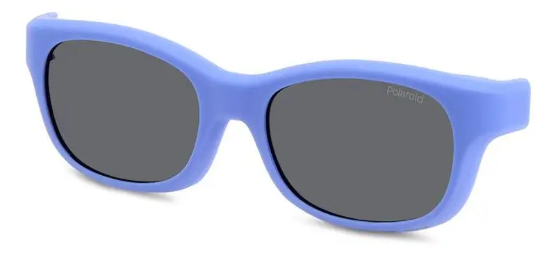 Polaroid Bambino PLD K006 CL-ON 09S/M9 Clip on Plastica Lilla Grigio Squadrata Polarizzata