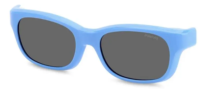 Polaroid Bambino PLD K006 CL-ON MVU/M9 Clip on Plastica Azzurro Grigio Squadrata Polarizzata