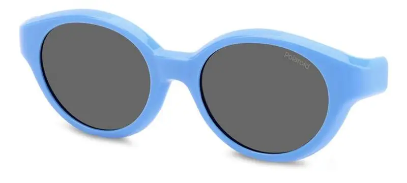 Polaroid Bambino PLD K007 CL-ON MVU/M9 Clip on Plastica Azzurro Grigio Rotonda Polarizzata