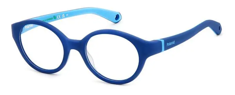 Polaroid Bambino PLD K007 FLL Montature da vista Plastica Blu  Rotonda