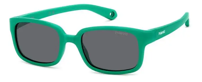 Bambino PLD K008/S DLD/M9 Occhiali da sole Plastica Verde Grigio Squadrata Polarizzata