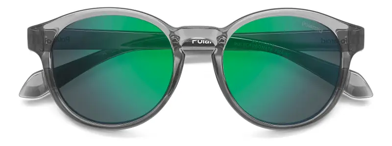 Bambino Polaroid PLD 8075/S KB7/5Z Occhiali da sole Policarbonato Grigio Grigio Pantos Polarizzata Specchiato miniatura 3