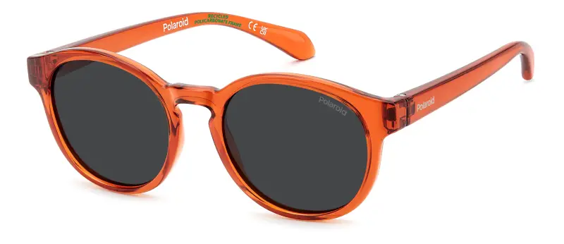 Bambino Polaroid PLD 8075/S L7Q/M9 Occhiali da sole Policarbonato Arancione Grigio Pantos Polarizzata