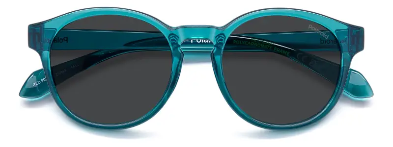 Bambino Polaroid PLD 8075/S ZI9/M9 Occhiali da sole Policarbonato Verde Grigio Pantos Polarizzata miniatura 3