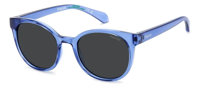 Bambino Polaroid PLD 8076/S B3V/M9 Occhiali da sole Policarbonato Viola Grigio Farfalla Polarizzata