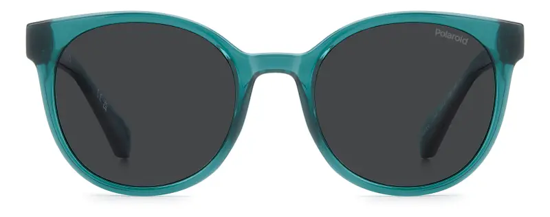 Bambino Polaroid PLD 8076/S ZI9/M9 Occhiali da sole Policarbonato Verde Grigio Farfalla Polarizzata miniatura 2