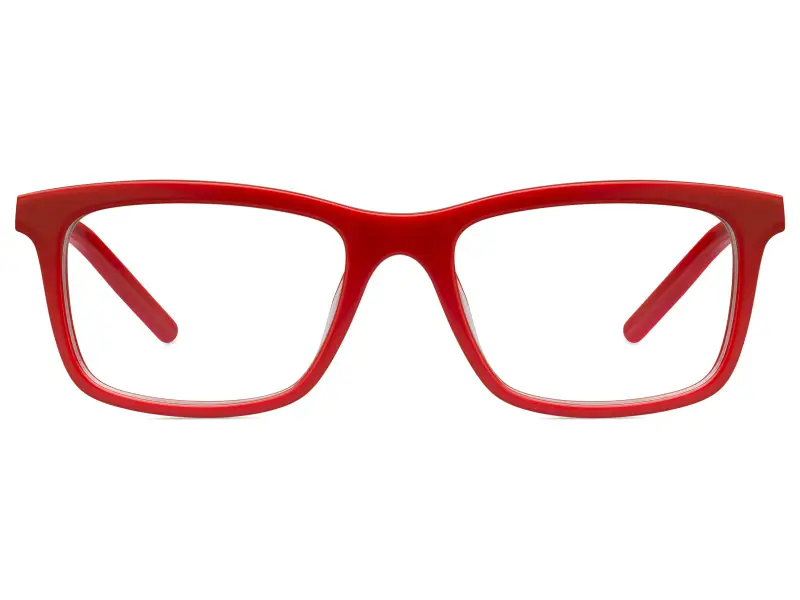 Bambino Polaroid PLD D804 ING/16 Montature da vista Plastica Rosso Squadrata miniatura 2