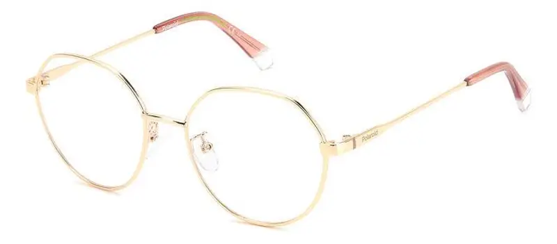 Polaroid Donna PLD D490/G J5G Montature da vista Metallo Oro  Geometrica