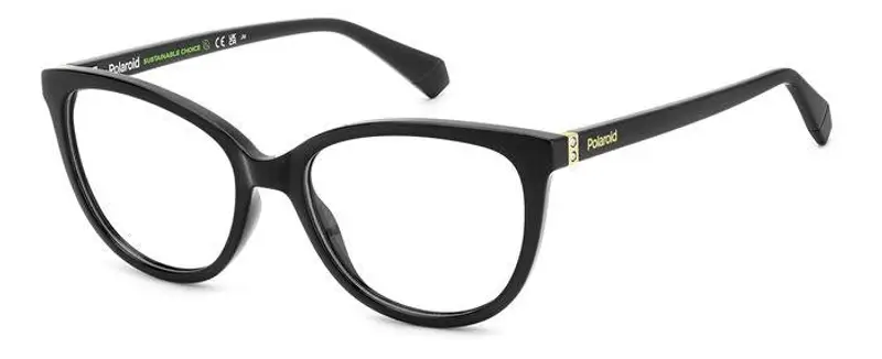 Polaroid Donna PLD D504 807 Montature da vista Plastica Nero  Cat Eye
