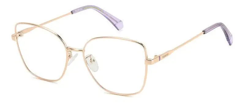 Polaroid Donna PLD D521/G DDB Montature da vista Metallo Oro  Farfalla